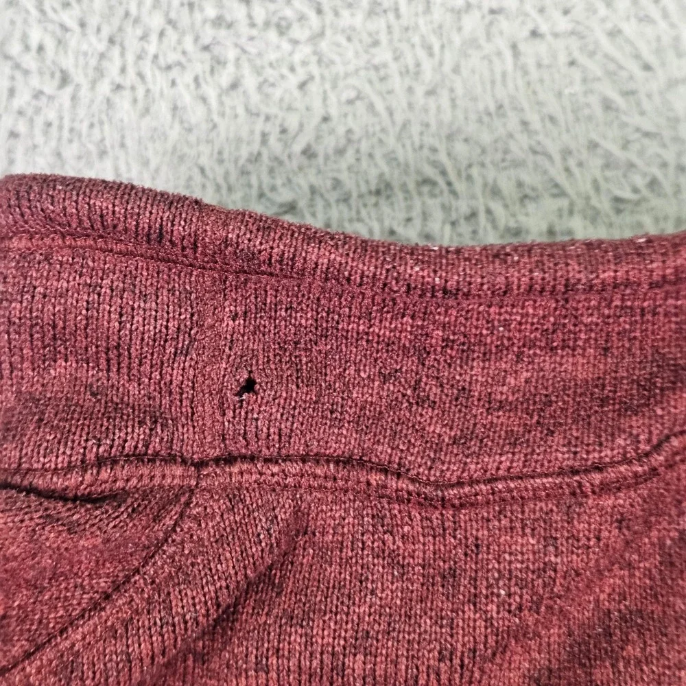 The North Face Fleece‎ Jacket Mens XL Red Full Zip Pockets Hiking Outdoor Warm